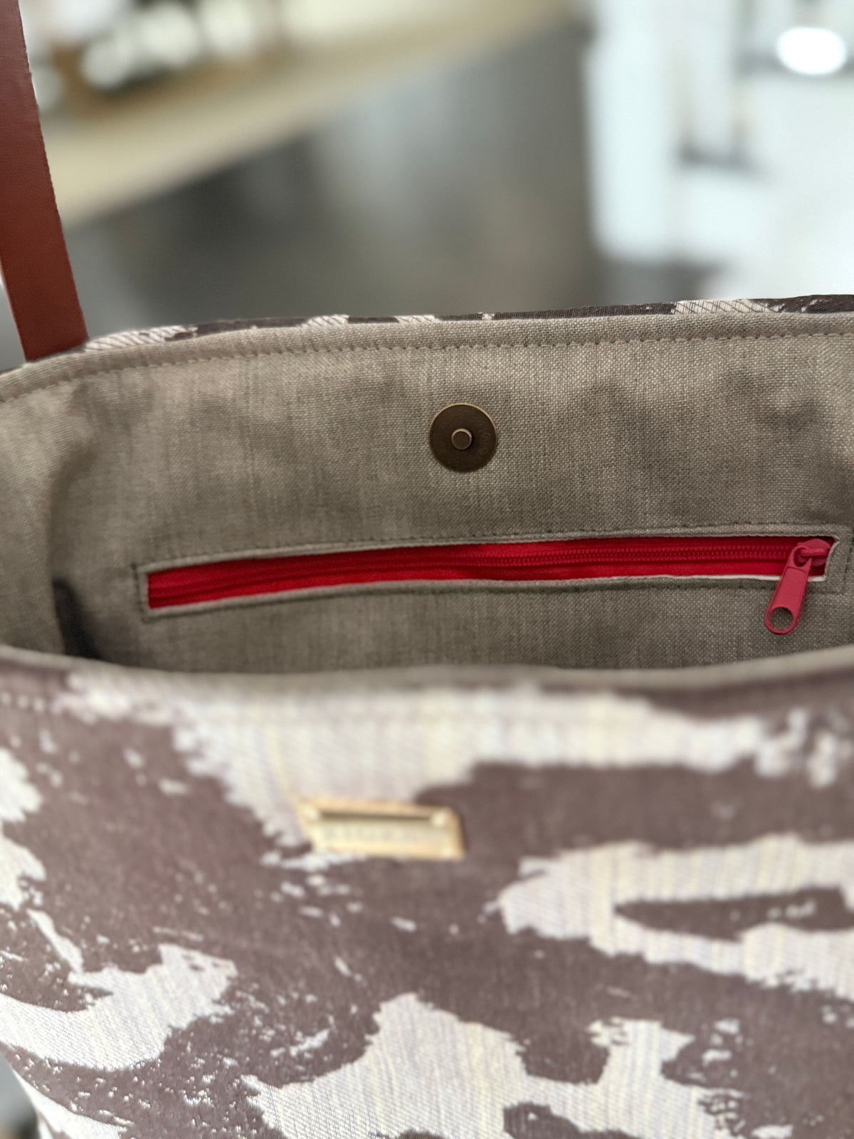 Chocolate Abstract Tote