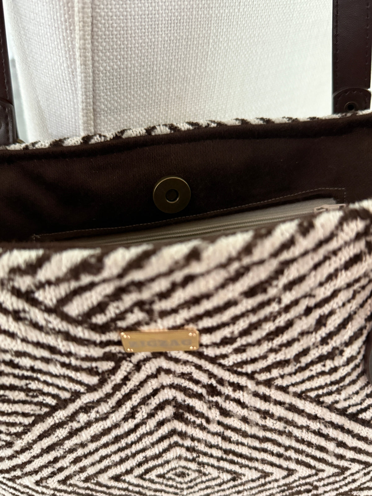 Cocoa Geometric Tote